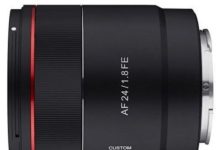 Изображения и технические характеристики объектива Samyang AF 24/1.8 FE появились накануне анонса