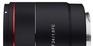 Изображения и технические характеристики объектива Samyang AF 24/1.8 FE появились накануне анонса